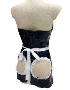 Vestido sexy mujer charol 2