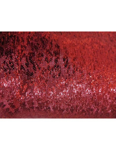 Tejido fantasia brocada roja