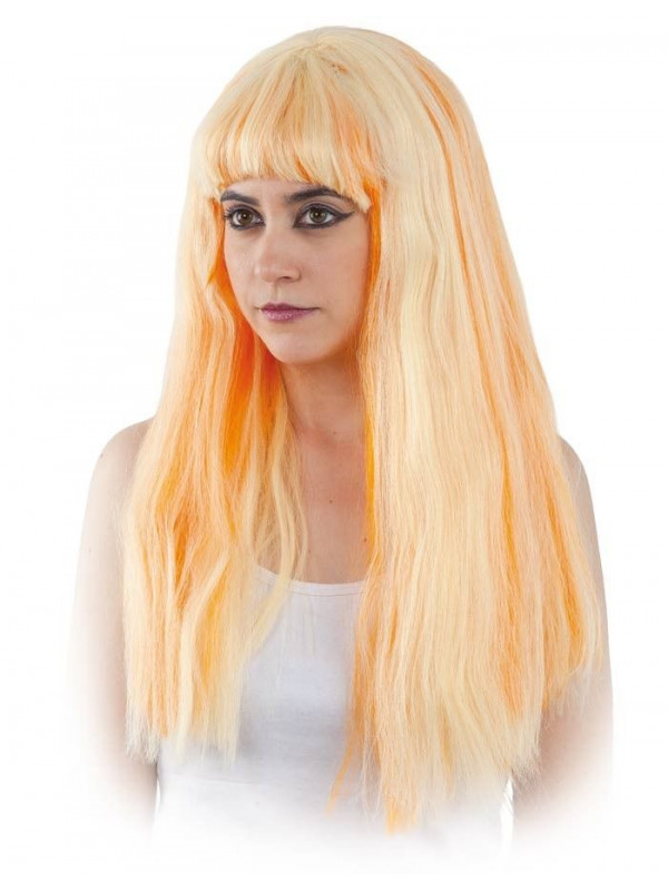 Peluca melena con flequillo