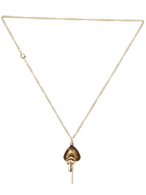 Colgante dorado en forma de pene