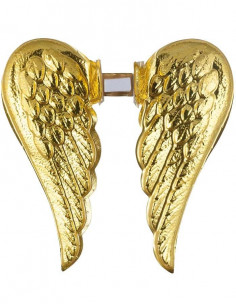 Alas de ángel bebé doradas