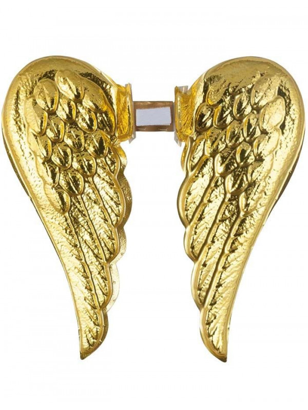 Alas de ángel bebé doradas