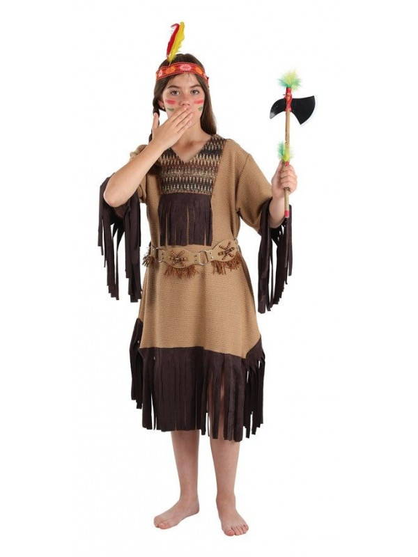 Disfraz de india para niña nube roja