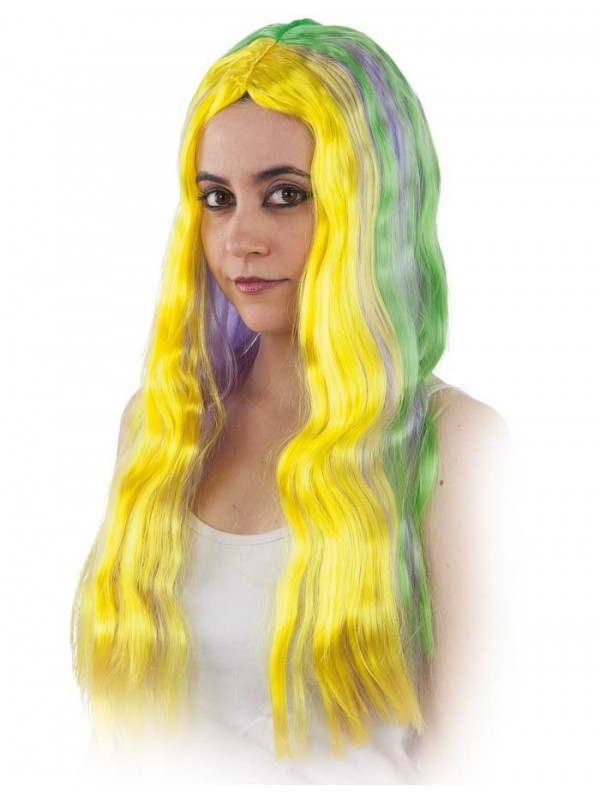 Peluca hippie multicolor