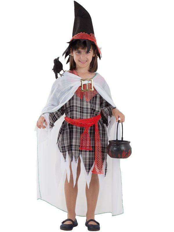Disfraz bruja malvada infantil
