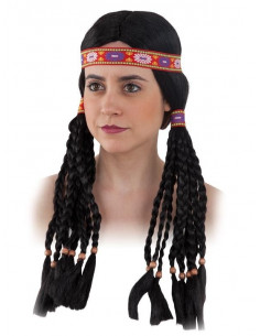 Peluca india trenzas