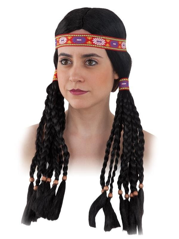 Peluca india trenzas