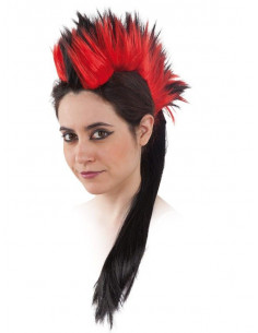 Cresta punky con coleta