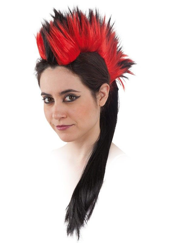 Cresta punky con coleta