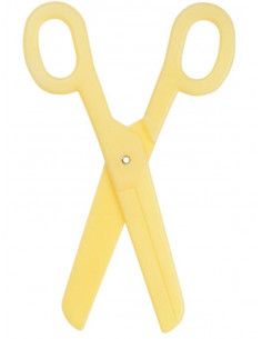 Tijeras gigantes de plástico