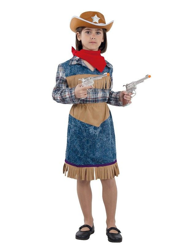 Disfraz vaquera niña