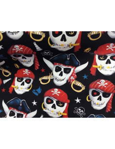 Tejido algodón calaveras...