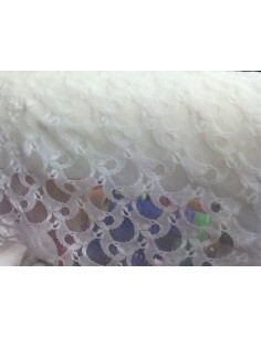 Blonda elástica blanca