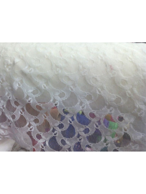 Blonda elástica blanca