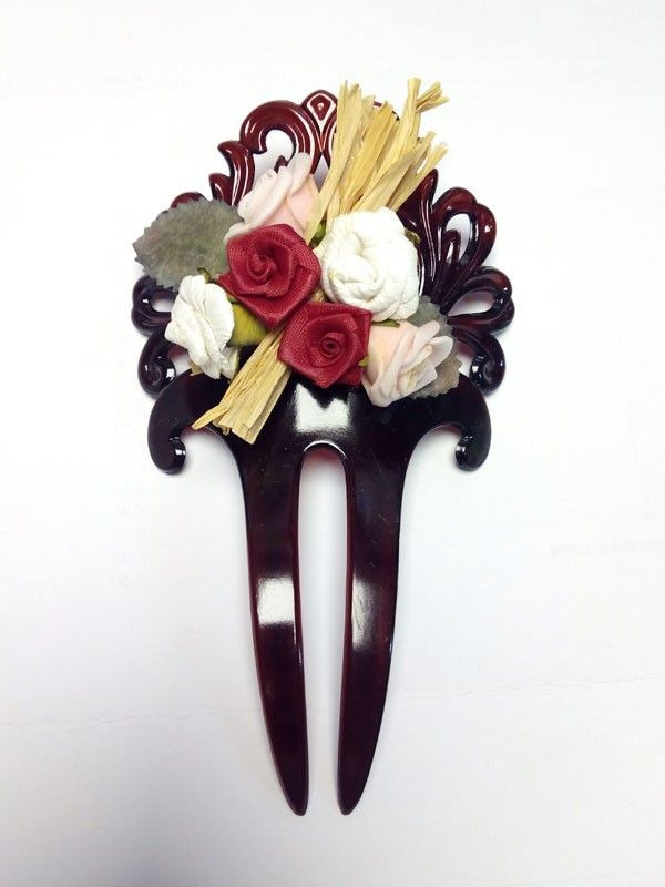 Peineta floreada traje regional