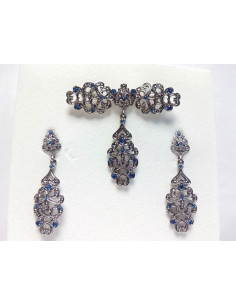 Conjunto piedra cristal de...