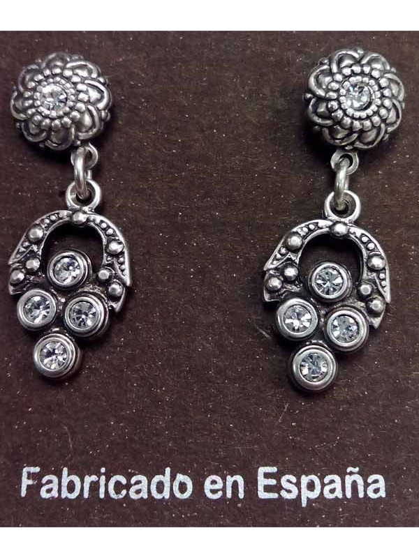 Pendientes de bola y colgante