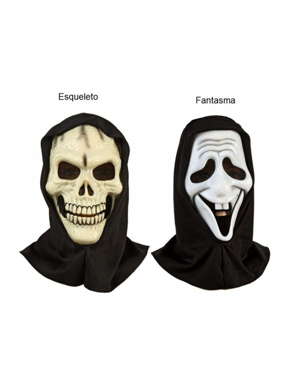 Caretas de Halloween con capucha