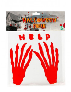 Pegatina manos sangrientas...