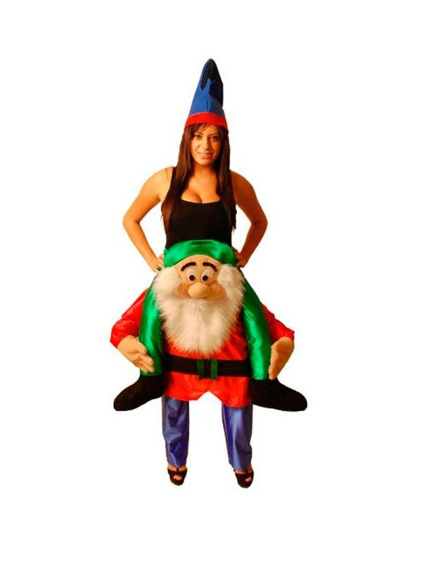 Disfraz a hombros Enano sobre duende