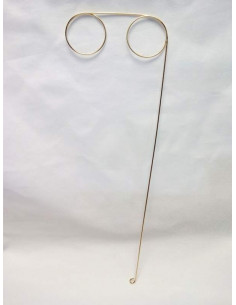 Gafas de varilla doradas