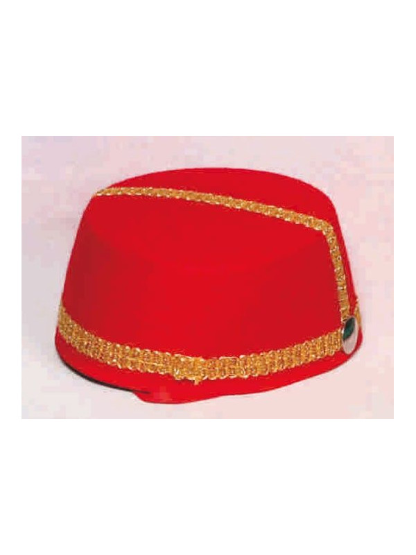 Sombrero árabe rojo