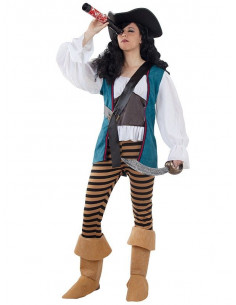 Disfraz pirata corsaria mujer