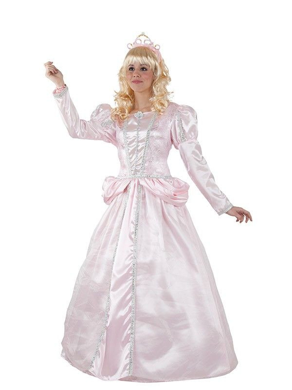 Disfraz princesa rosa mujer