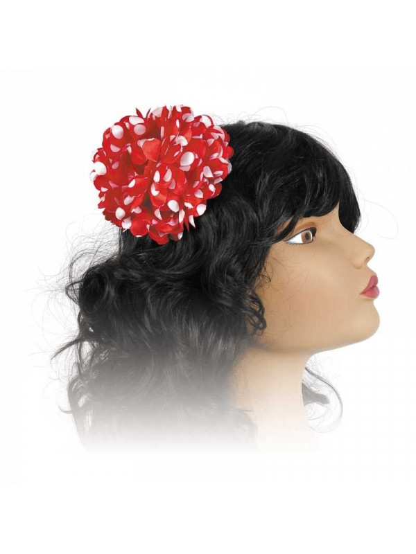 Flor bicolor para pelo