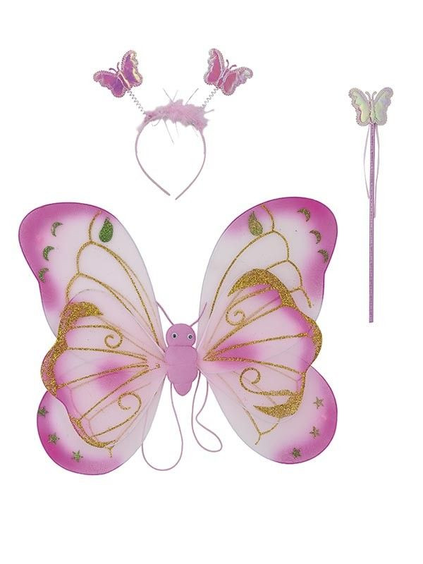 Set de mariposa rosa