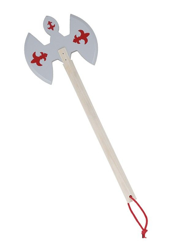 Hacha medieval madera