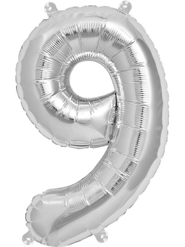 Globos numéricos metalizados