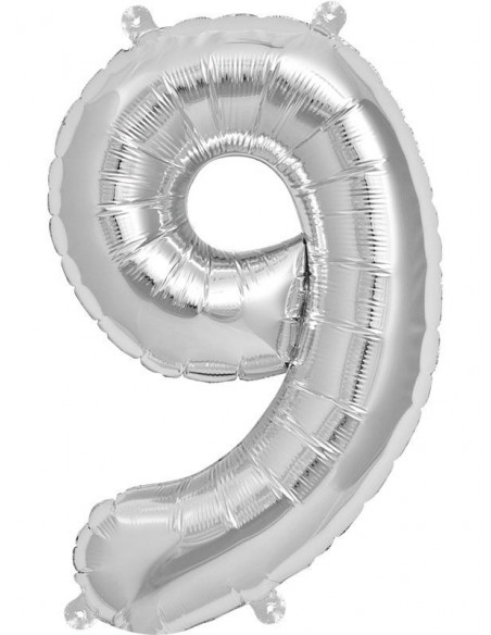 Globos numéricos metalizados