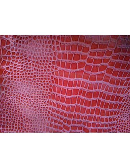 Tejido polipiel de cocodrilo brillante