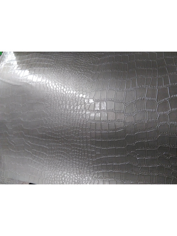 Tejido polipiel de cocodrilo brillante