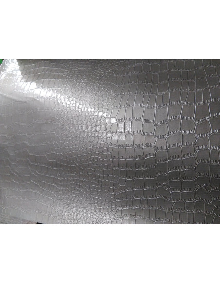 Tejido polipiel de cocodrilo brillante