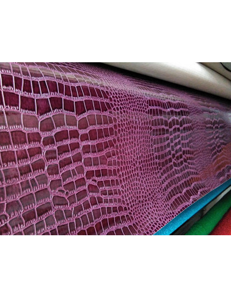 Tejido polipiel de cocodrilo brillante