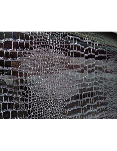 Tejido polipiel de cocodrilo brillante
