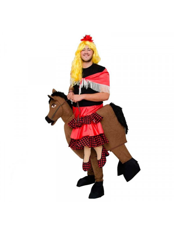 Disfraz de Flamenca sobre caballo