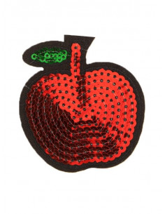 Aplique manzana de lentejuela