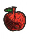 Aplique manzana de lentejuela