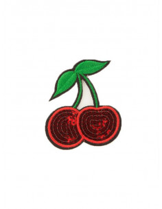 Aplique lentejuela cereza