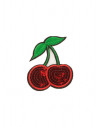 Aplique lentejuela cereza