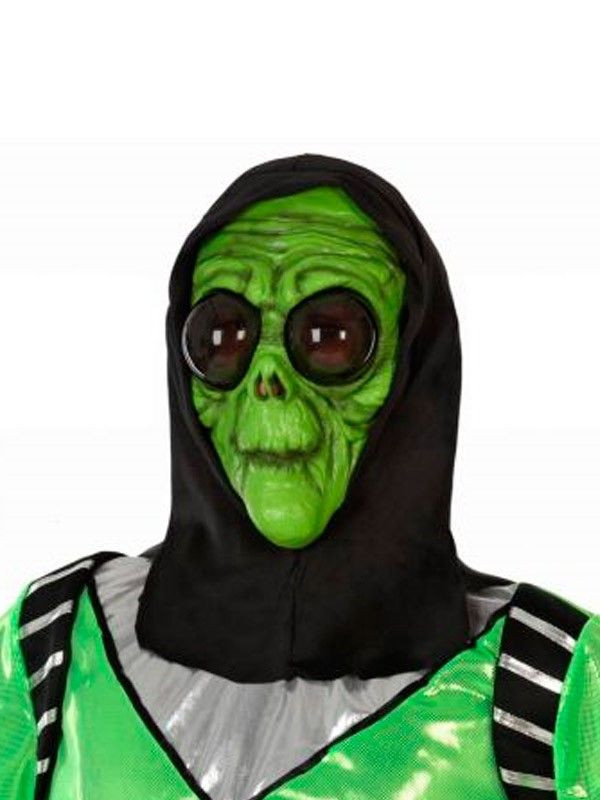 Máscara de extraterrestre verde
