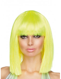 Peluca neon Dance rosa 2