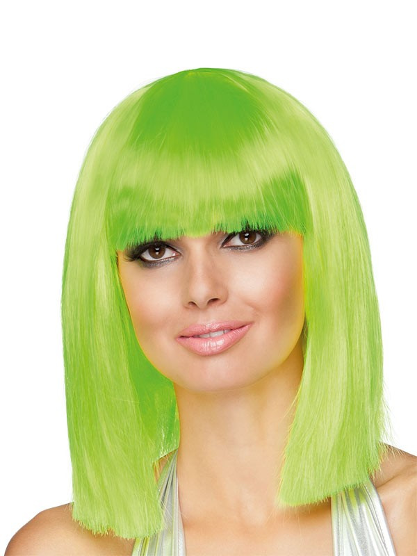 Peluca neon Dance verde