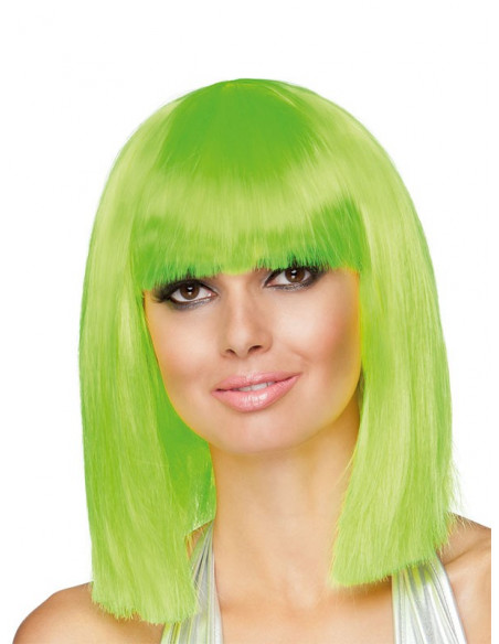 Peluca neon Dance verde