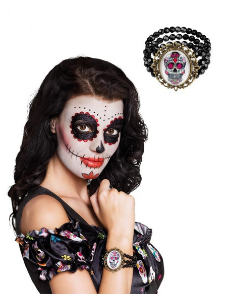 Pulsera calavera catrina mujer