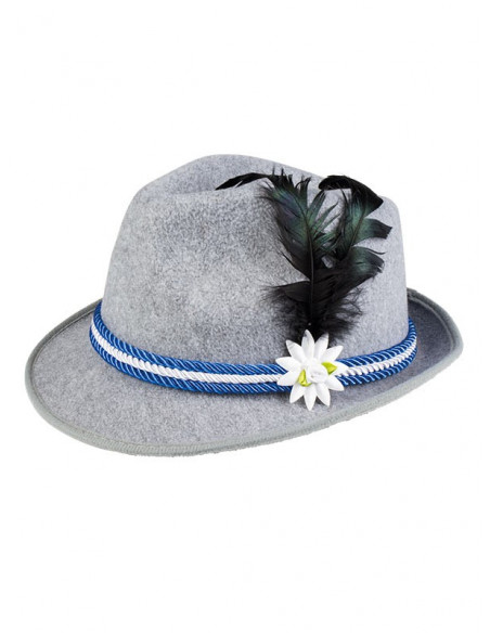 Gorro tirolés gris Oktoberfest