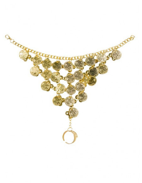 Brazalete mora con monedas detalle